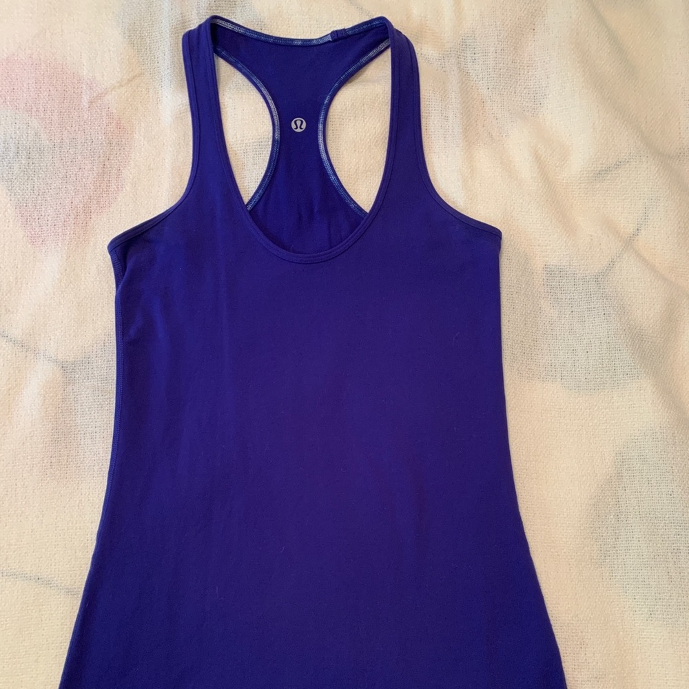 Lululemon Cool Racerback; sz 6; Blue